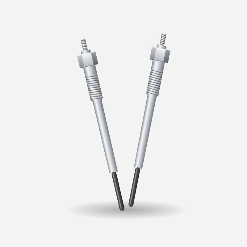Glow Plugs (set of 4), Isuzu KB / D-Max 250 D-Teq