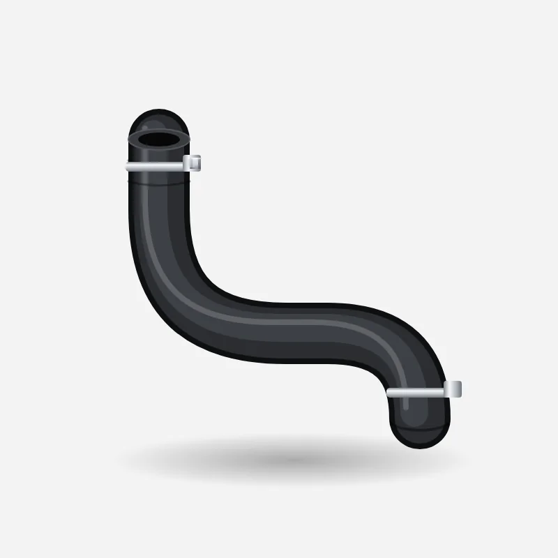 Top Radiator Hose, Toyota Hilux / Quantum 2.5 D-4D