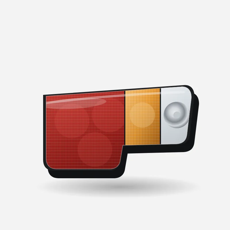 Tail Light (left), Toyota Hilux 2.4 / 2.8 GD-6
